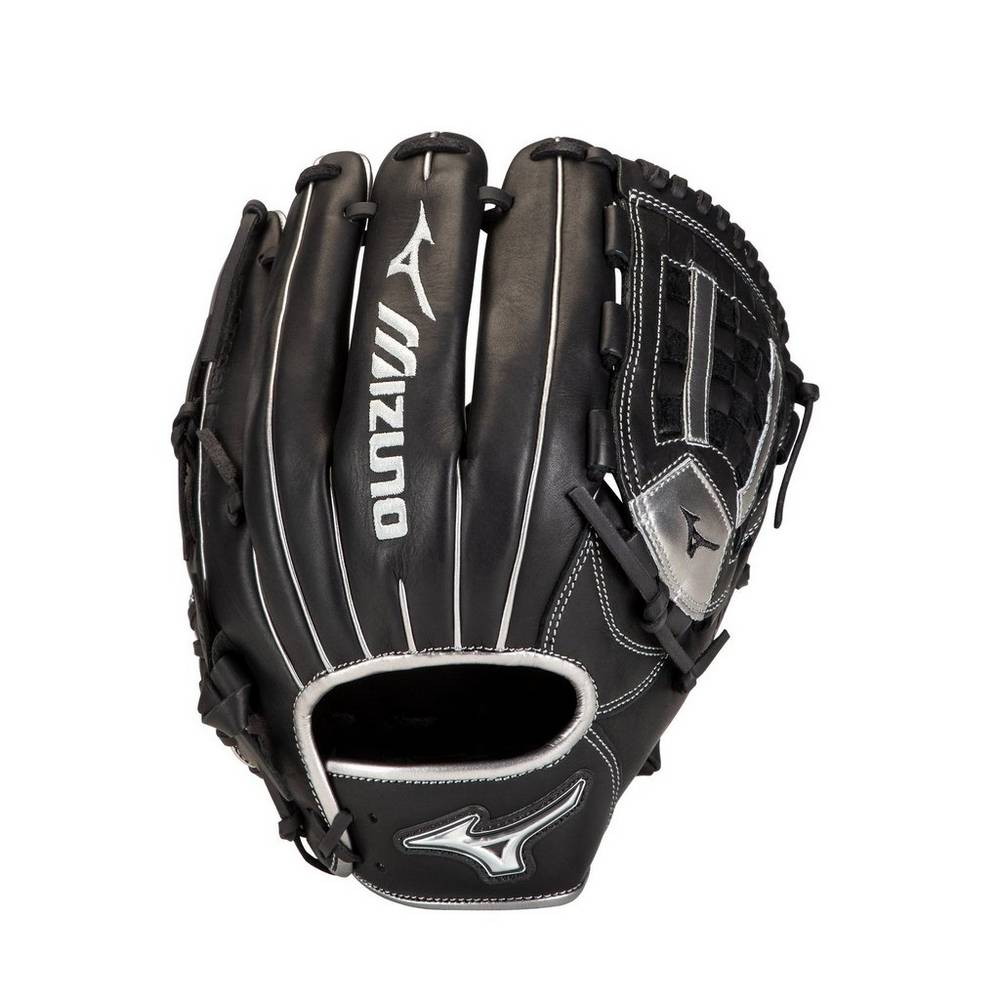 Panske Rukavice Mizuno MVP Prime SE Pitcher 12" Baseball Čierne/Strieborne Vypredaj JHCO29058